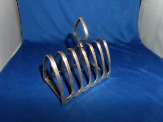 British Transport Commission Toast Rack C.  1950 Mappin & Webb Silver Plate