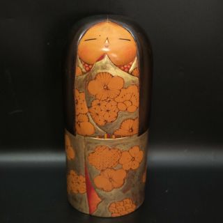Artistic Japanese sosaku kokeshi doll BY KATO TATSUO 11 4/5inch (30cm) 　4lb 2