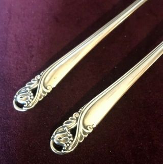 International Sterlilng Silver “Spring Glory” Seafood Cocktail Forks; Set of 2 2