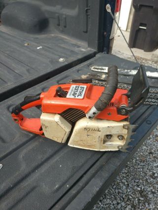 Vintage Stihl 031 Av Chainsaw,  Has Spark And Compression,  W/2 Bars And Chains