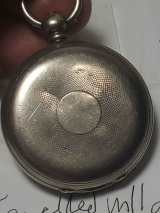 Antique Silver Pocket Watch,  By J W Benson By Warrant To The Queen