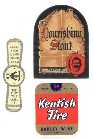Old Beer Label/s - Uk - Tomson & Wotton - Ramsgate - (g)