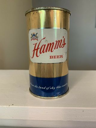 Very Hamms Flat Top Beer Can,  Theo Hamm Brewing Company,  St Paul,  Mn