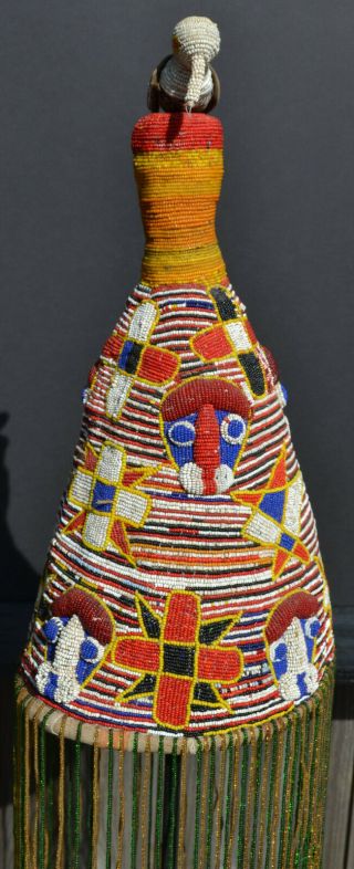 Yoruba Bead Headdress (591)