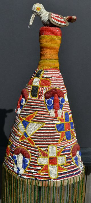 Yoruba Bead Headdress (591) 3
