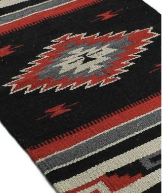 Vintage Navajo Wool Rug Tapestry Native American Indian 32 X 64