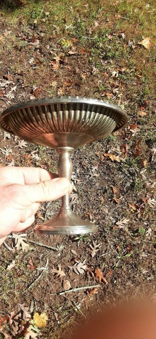 Vintage Sterling Silver Weighed Pedestal Compote Candy Dish