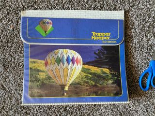 Vintage Vtg 80’s Mead Trapper Keeper Notebook Hot Air Balloon