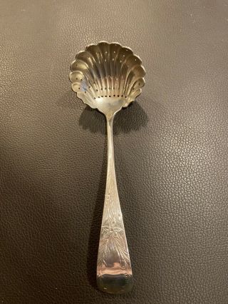 Vintage J.  E Caldwell Sterling Silver Sugar Sifter Spoon 60 Grams Unique - Rare
