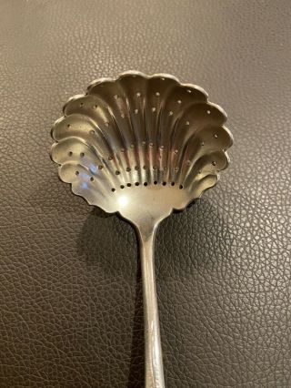 Vintage J.  E Caldwell Sterling Silver Sugar Sifter Spoon 60 grams Unique - Rare 2