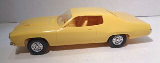 Vintage 1974 Yellow Plymouth Road Runner Dealer Promotional Coaster Car