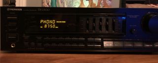 Vintage Pioneer Sx - 2300 Stereo Receiver With Graphic Equalizer 315w Output