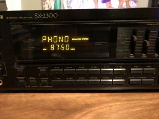 Vintage Pioneer SX - 2300 Stereo Receiver With Graphic Equalizer 315W Output 2