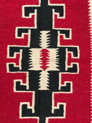 Native American Indian Navajo Blanket Rug,  Ganado,  100 Wool,  Handwoven 3