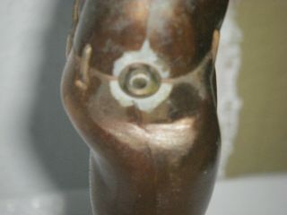 Vintage Bronze Hula Girl Lamp 3