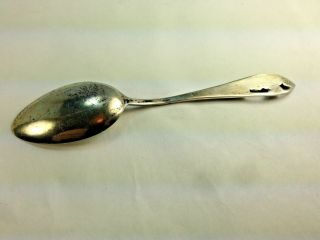 Antique Steer Roper Wyoming Souvenir Cut Out Spoon Sterling Silver 3