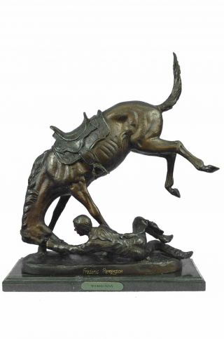 Wicked Pony Western Bronze Sculpture By Frederic Remington 20 " X 22 "