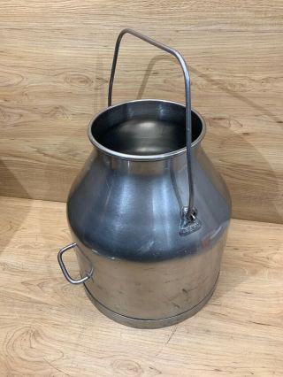 Vintage Delaval Stainless Steel Dairy Milk Can Pail Bucket