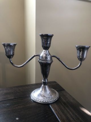 Vintage Duchin Creation Sterling Silver Weighted Candelabra - 3 cup 2