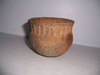 Pre - Columbian Mississippian Pottery Bowl Jar Mississippi Co.  Arkansas