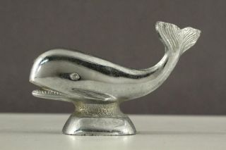 Vintage Cast Aluminum Bar Metalware Figural Whale Bottle Opener 5.  25 " Long