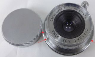 Canon Serenar 35mm F3.  5 M39 Leica Screw Early 60416 Vtg Rangefinder Lens Issues