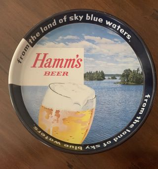 Hamm’s Beer Tray Land Of Sky Blue Waters Vintage