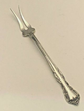 Alencon Lace By Gorham Sterling Silver Olive / Pickle Fork 5.  75 "