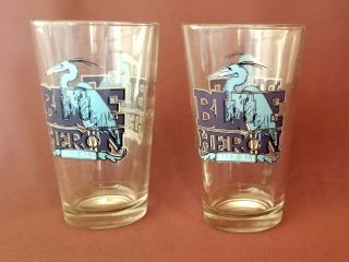 Blue Heron Pale Ale Pint Beer Glasses Mendocino Brewing Company Set Of 2