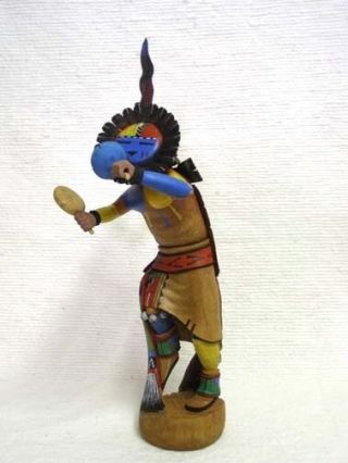 Native American Hopi Carved 18 " Sunface Tawa Kachina Katsina Doll - J Fredericks