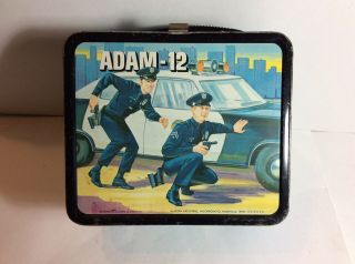 Adam 12 Lunchbox Vintage 1972 Aladdin Metal Lunch Box No Thermos