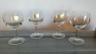Vintage Luminarc French Small Wine Glasses Sherry Port