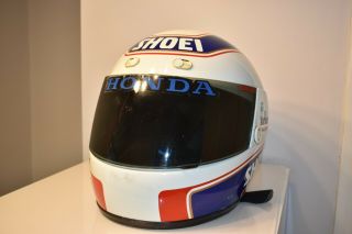 Vintage Wayne Gardner Shoei Rf 105v Motorcycle Helmet Honda Nsr 500 Motogp 1987