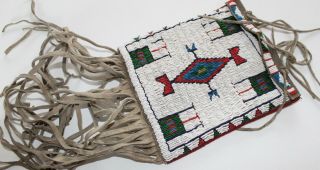 Lakota Sioux Style Beaded Bag -