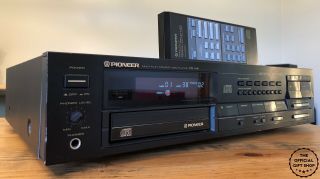Vintage Pioneer Pd - M6 Stereo Compact Disc Cd Changer Player W/ Remote Japan 1985