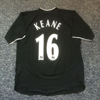 Vintage 2003 Nike Manchester United Football Shirt Keane 16 Large