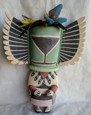 Vintage Hopi Kachina Traditional Crow Mother By Clark Tenakhongva