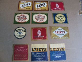 12 Leisy Brewing Co Vintage Beer Labels Most Cleveland Ohio