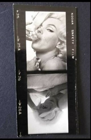 Lovely Vintage Contact Sheet Photographs Of Marilyn Monroe