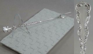 Antique Whiting Sterling Silver Louis Xv Pattern Long Handle Olive Fork Sf209