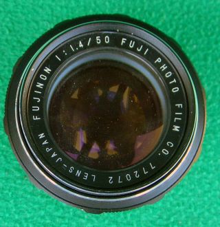 Vintage Fujinon 50mm F/1.  4 M42 Universal Screw Mount Lens