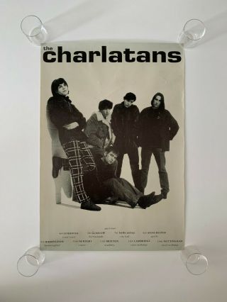 The Charlatans Between 10th And 11th 1992 A1 Vintage Uk Tour Poster Indie