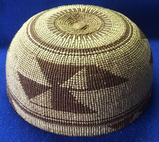 Native American Indian Hupa (hoopa) Hat / Basket - No.  California Tribe 46