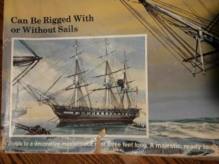 Vintage Revell USS Constitution 1:96 Scale The Big One Model Kit H - 398 Old Irons 2