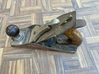 Vintage Bailey Stanley No 4 1/2 Plane Woodworking Corrugated Type 19
