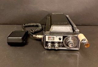 Vintage Midland International Model 13 - 861 Cb Radio With Leather Case/cover - N