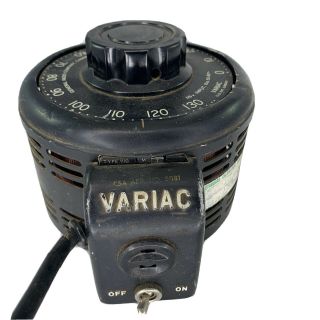 Vintage Variac Autotransformer Type V10 Test Power General Radio