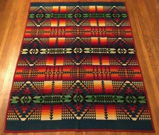 Vintage Pendleton Southwestern Navajo Native Rare Blanket 1920s Indian Blanket