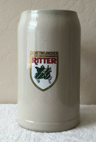 Vintage Dortmunder Ritter Liter German Beer Stein