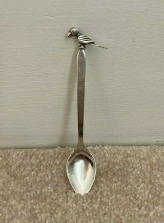 Rare Vintage Peru Peruvian Sterling Silver Animal Bird Spoon Truman E Bailey???